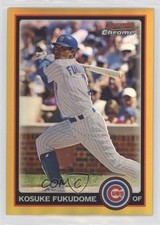 2010 Bowman Chrome Gold Refractor 24/50 Kosuke Fukudome #66 v3x