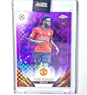 2023-24 Topps Chrome OMARI FORSON! ROOKIE /3 PURPLE X-FRACTOR! Total Football