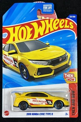 Hot Wheels 24 Honda Civic Type R 10台入 Hot Wheels DOLLAR TREE 2025 Honda Civic Type R Yellow and Blue