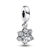 Pandora 792247C01 Charm-AnhäNger Funkelnde Pfotenabdurck Herz Sterling-Silber