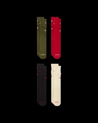 Nike Jordan x Teyana Taylor Women's Socks (Set of 4) Multicolor