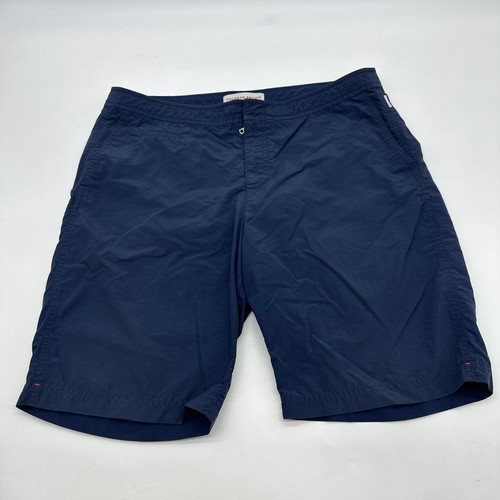 Orlebar braun OB klassisch + Stil Dane Strandshorts Herren Gr.36 Tasche Logo.31209