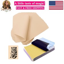 30pcs Blank Tattoo Practice Skin and Transfer Paper Kit Include 10pcs Fake Sk...
