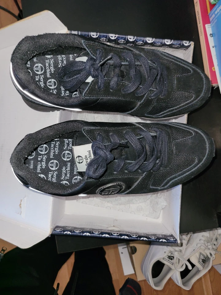 Zapatillas Sergio Tacchini de cuero negras  Foto 3 de 4