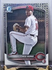 2025 Bowman - Chrome Prospects Chase Burns #BCP-122 Mojo Refractor (RC)