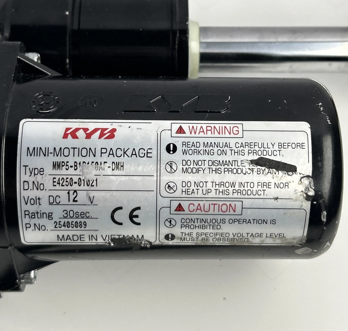 KYB Mini-Motion Package 12V Electro Hydraulic Linear Actuator E4250-01021 photo 6