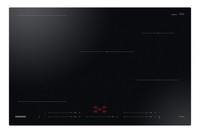 Samsung Piano Cottura 5 Fuochi Induzione 80 Cm In Vetro Nero NZ85C5047FK/U1