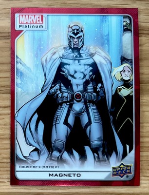 2022 UPPER DECK MARVEL PLATINUM - RED RAINBOW #164 MAGNETO!