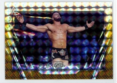 2026 Topps Chrome WWE Gold Geometric Refractor 32/50 Austin Theory #77 1uu2