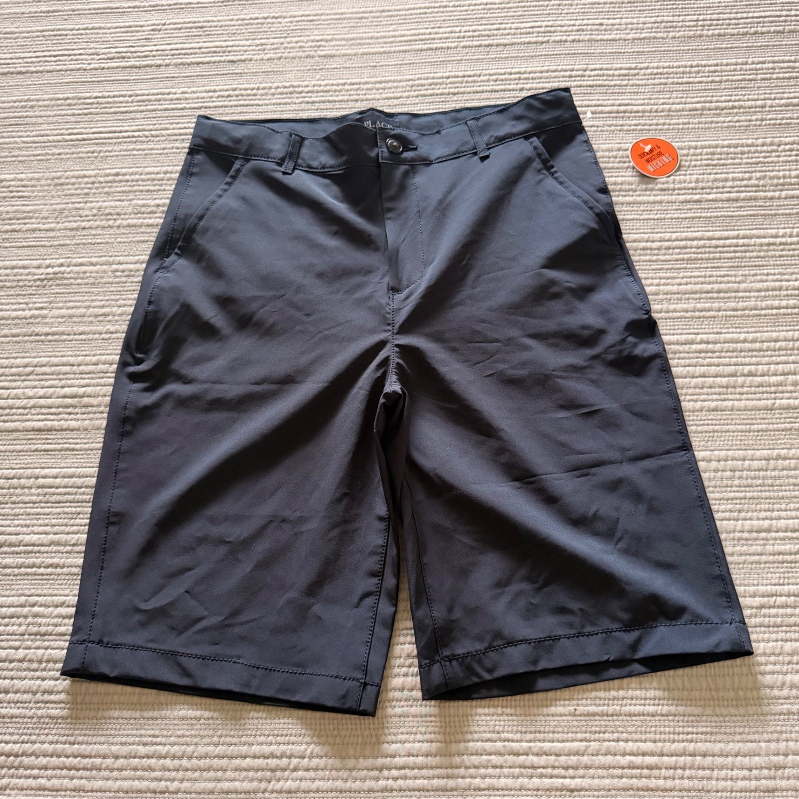 NWT The Children's Place Boys Navy Blue Quick Dry  Wicking Shorts Size 16