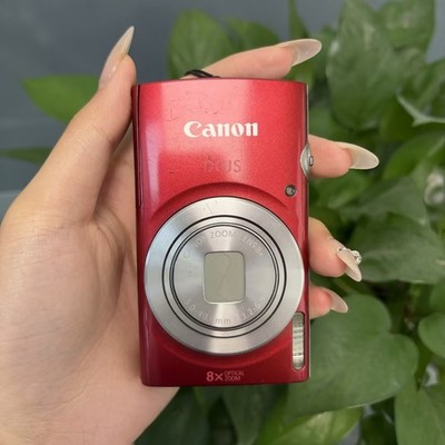 Canon IXUS 185 Compact Digital Camera 8x Optical Zoom Built-in Flash Red