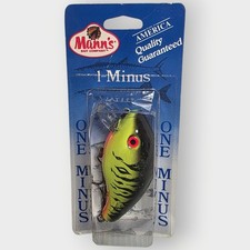 Mann's Vintage 1-Minus Lure: Red eye Fire Shad NEW PACKAGE NOS SHIPS FREE 186