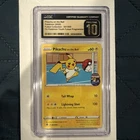 CGC 10 PRISTINE - Pikachu on the Ball 001/005 Futsal Soccer PROMO Pokemon Card