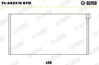1 X Pleuellager Glyco 71-3427/6 STD FüR Porsche 911 911 Cabriolet