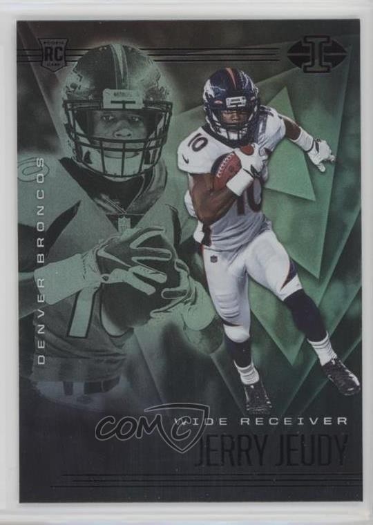 2020 Panini Illusions Trophy Collection Emerald Jerry Jeudy #17 Rookie RC 4g0