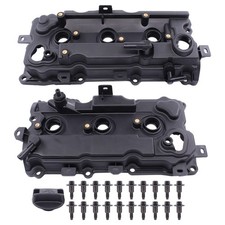 NewYall Left and Right Engine Valve Cover with Cap Bolts Gaskets for Nissan A...