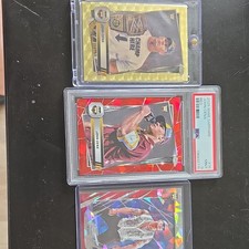 john cena superfractor, a #2 out of 5, and a #5 out of 5 rock all topps chrome