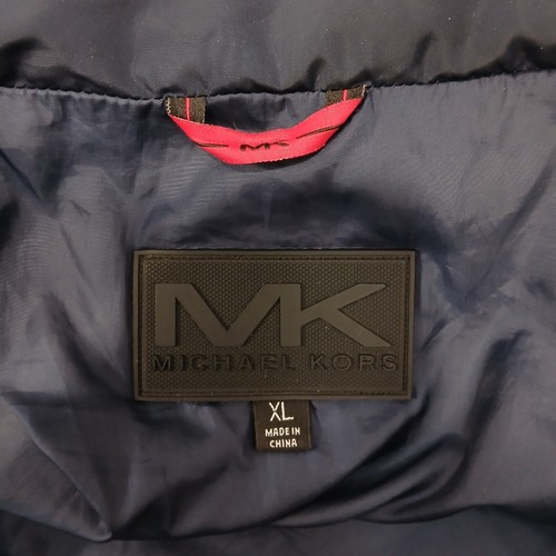 Michael Kors Puffer Jacket Size XL Men's Navy Blue Designer FLT22 - Picture 12 of 12