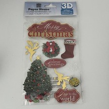 Christmas 3D Stickers Scrapbooking Paper House