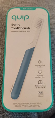 #ad #ad Quip Sonic Toothbrush Marine Blue Soft Bristles NEW $14.00