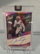 2025 Panini Honors Josh Jacobs '23 Spectra Colorgraphs Auto Neon Pink /15