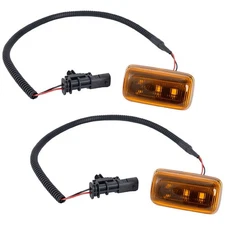 Pair Set of 2 Side Markers Corner Lamp Parking Light Cornerlight for Chevy GMC