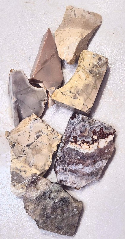 Burro Creek Pattern Agate - Amethyst - Purpe Stone - Cab Cutting - Jewelry Stone