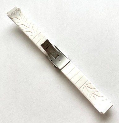 Original Tissot WOMEN'S T-Race T048217A White Rubber Band Strap w