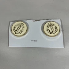 Lindsay Phillips Interchangeable Shoe Snaps Tarlyn Snap011 White/Gold Anchors