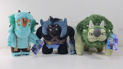 FUNKO Troll Hunters Of Arcadia Set Of 3 Plushies Argh Blinky & Bular 9'' - New