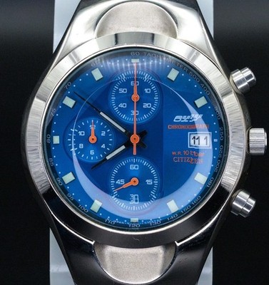 Citizen RARE Oxy 0510-L16631 Vintage Y2K 36mm JDM Import Chronograph