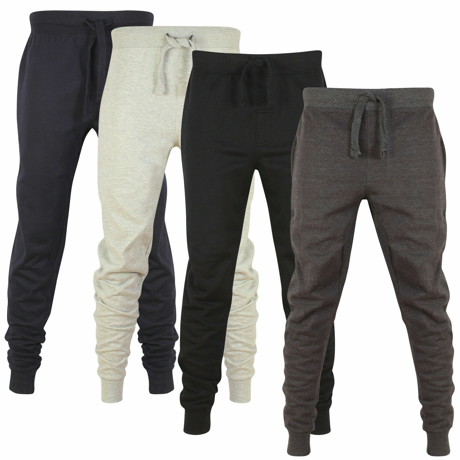 Slim Tracksuit Bottoms Joggers Pants Gym Trousers |