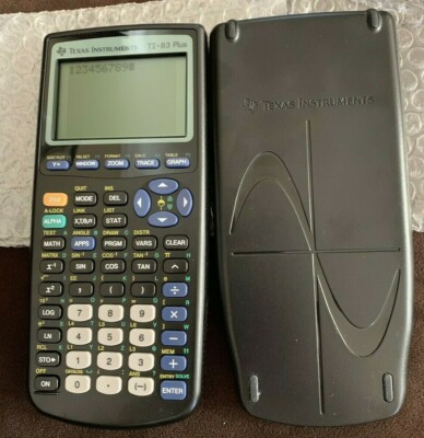 Texas Instruments TI-83 Plus Graphing Calculator with Cover, New 