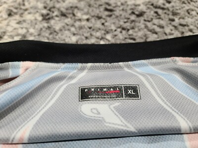 Maillot Vélo Homme Primal Wear Taille L, Manches Courtes, Fermeture éclair, Drapeau USA