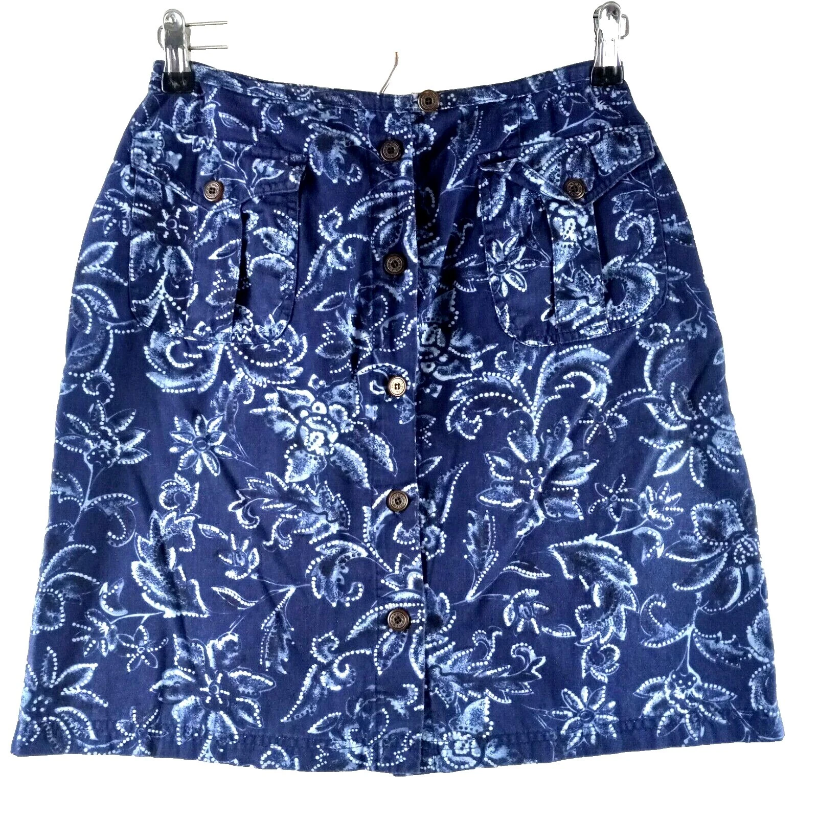 Falda Floral De Algodón White Stag para Mujeres