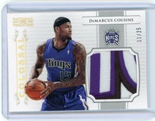 2012-13 Panini National Treasures Colossal Patch #10 DeMarcus Cousins #11/25