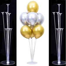 7pcs Balloon Tubes Stand - Balloons Arch Stick Holder Birthday Party Decoration