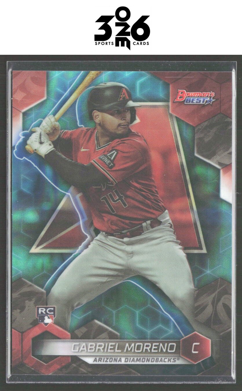 Gabriel Moreno 2023 Bowman's Best Aqua Lava Refractors #38 #/199 RC