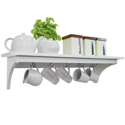 Medford 90cm Wall Storage Shelf With, Kitchen Shelves With Hooks