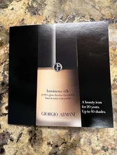 Giorgio Armani Luminous Silk Perfect Glow Flawless Foundation Sample Card 1mlx4 