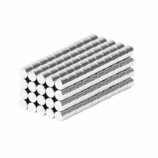 1/8 x 1/8 Inch Neodymium Rare Earth Cylinder Magnets N48 (200 Pack)