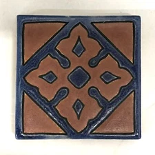 Vintage Decorated Tile American Encaustic or Mosaic Tile Co.