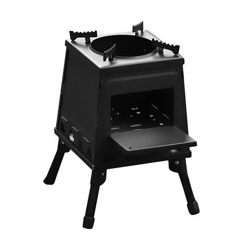 Portable Wood Burning Camp Stove Outdoor Cooking Heating S/L - 7.3*7.3"/10*10" - Picture 11 of 12