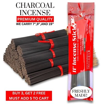 AROMA DEPOT 100 Hand-Dipped 11'' Incense Sticks - Mix & Match Scents - Wholesale Bulk Pack