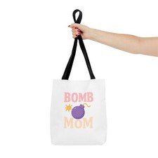 Cute Bomb Mom Tote Bag, Mother's Day Gift, Funny Mom Tote, Eco-Friendly Bag,