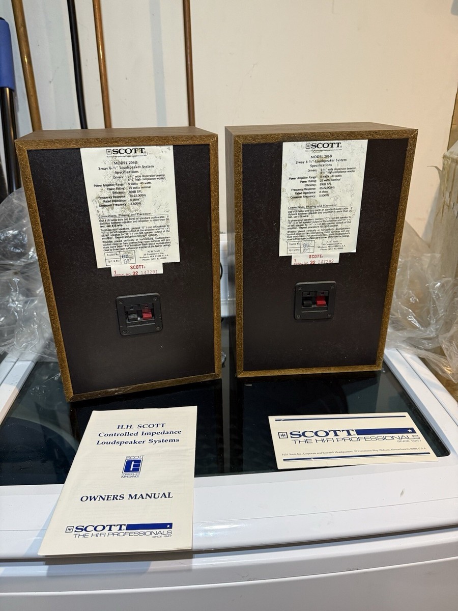 SCOTT 206D スピーカー New Vintage HH Scott Hi-Fi Loudspeaker System 206D Speakers
