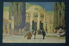 Old postcard GERMANY EXHIBITION MUNICH 1908 - ARTIST THEATRE