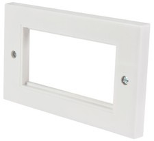 Modular FacePlate Suitable for Mouting 4 x 25mm x 50mm Module Keystones