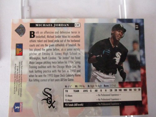 1994 Upper Deck Michael Jordan Star Rookie - Picture 6 of 7