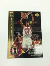 1993/94 UPPER DECK NBA BASKETBALL CARD LOCKER TALK CARD LT7 DERRICK COLEMAN